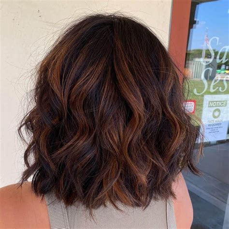 copper highlights on dark brown curly hair|20 Best Copper Hair Highlights for Fall and Winter